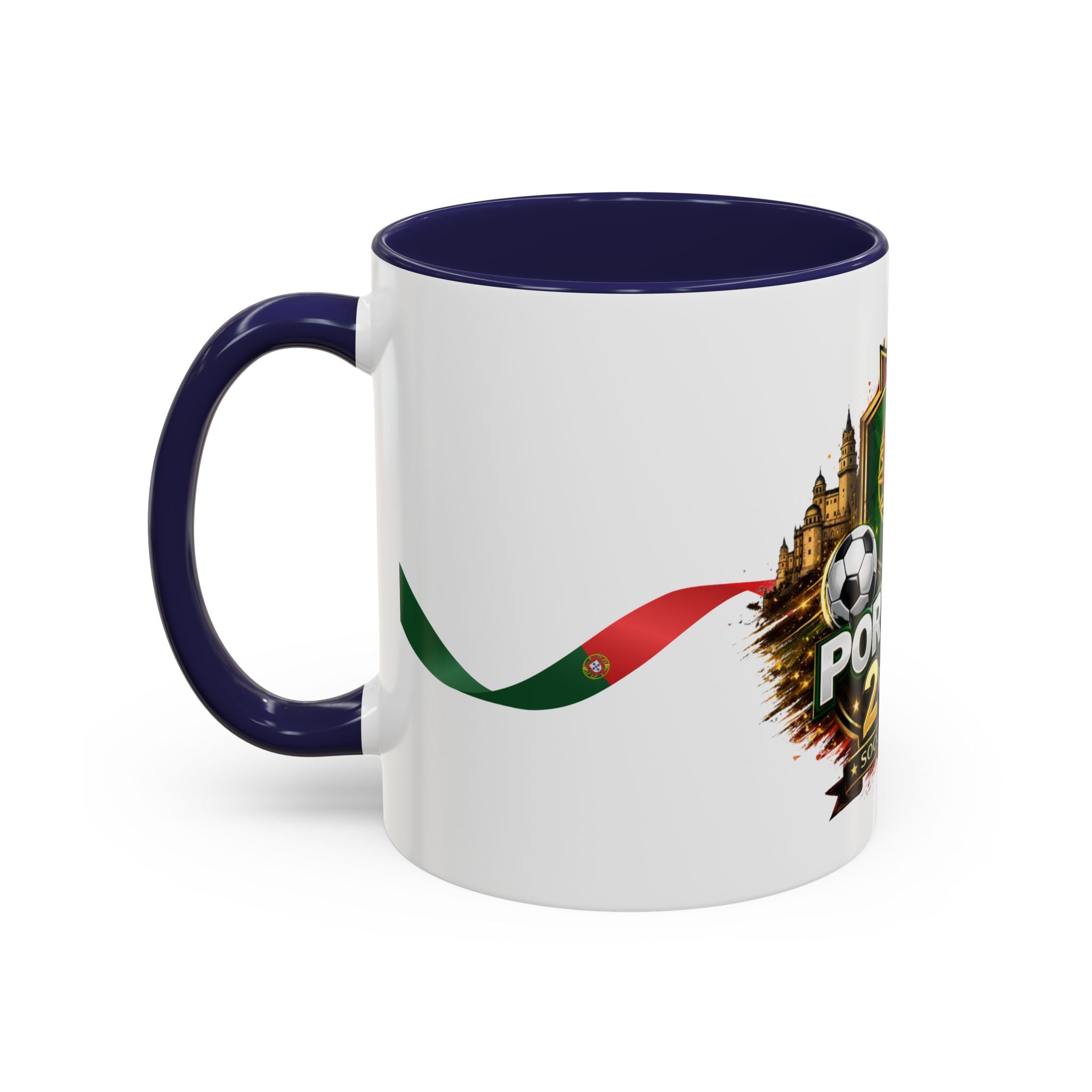 Portugal 2026 Soccer Mug – Portugal Flag & Crest Accent Coffee Cup