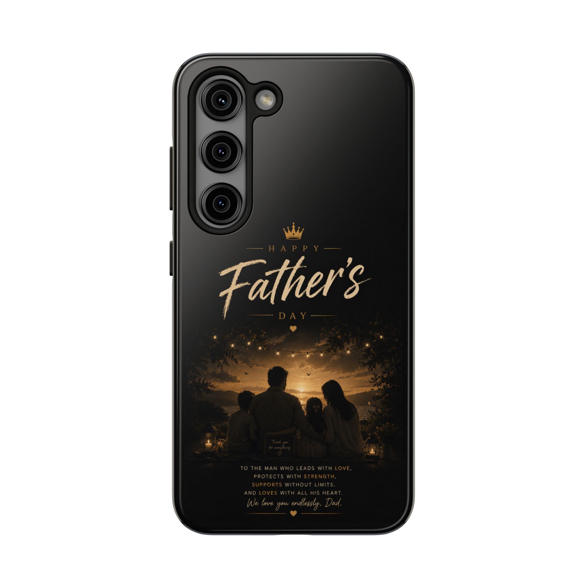 Father’s Day Tough Phone Case — Personalized Sentimental Nightscape Design