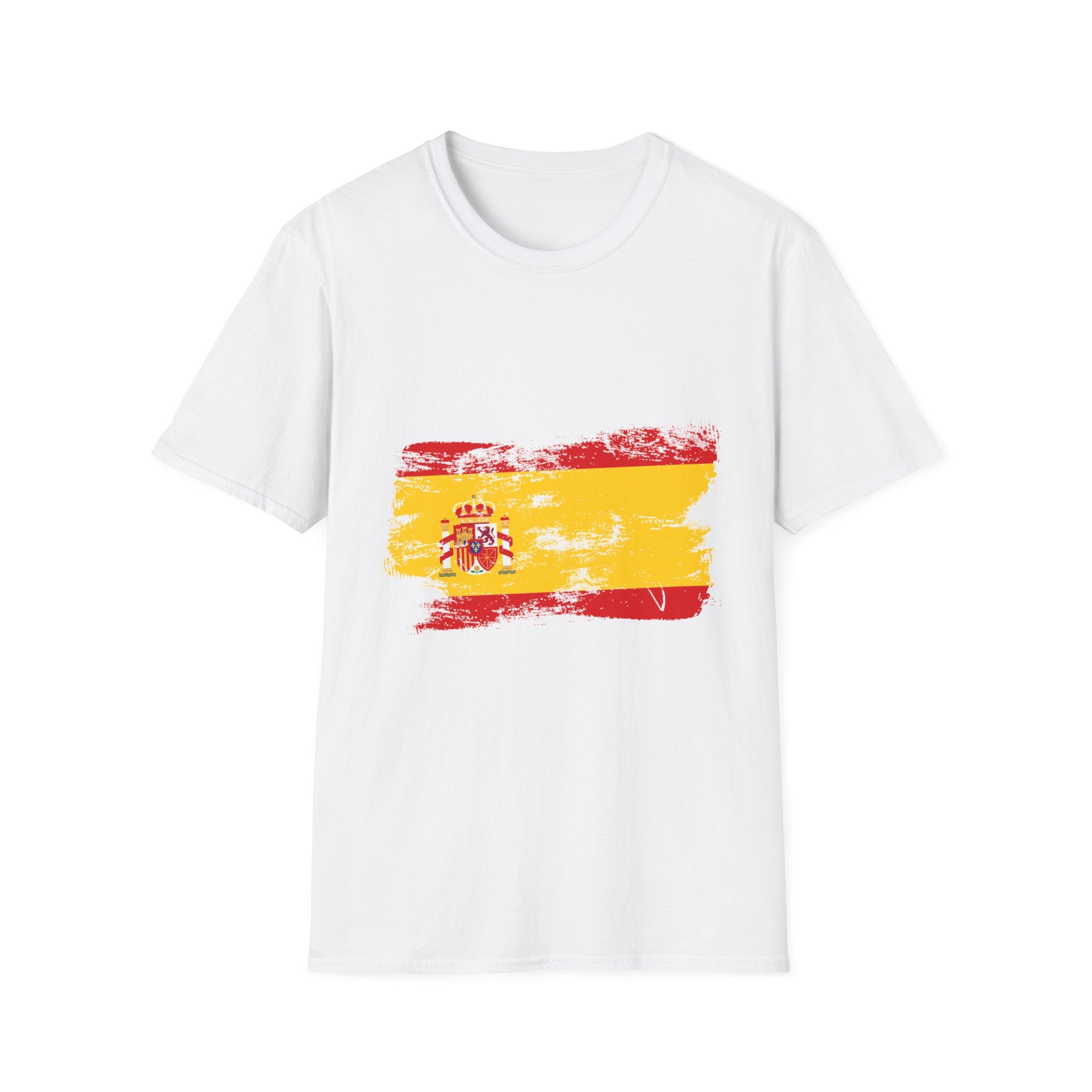 Spain Flag T-Shirt — Vintage Spanish Flag Tee with 'SPAIN' Back Print