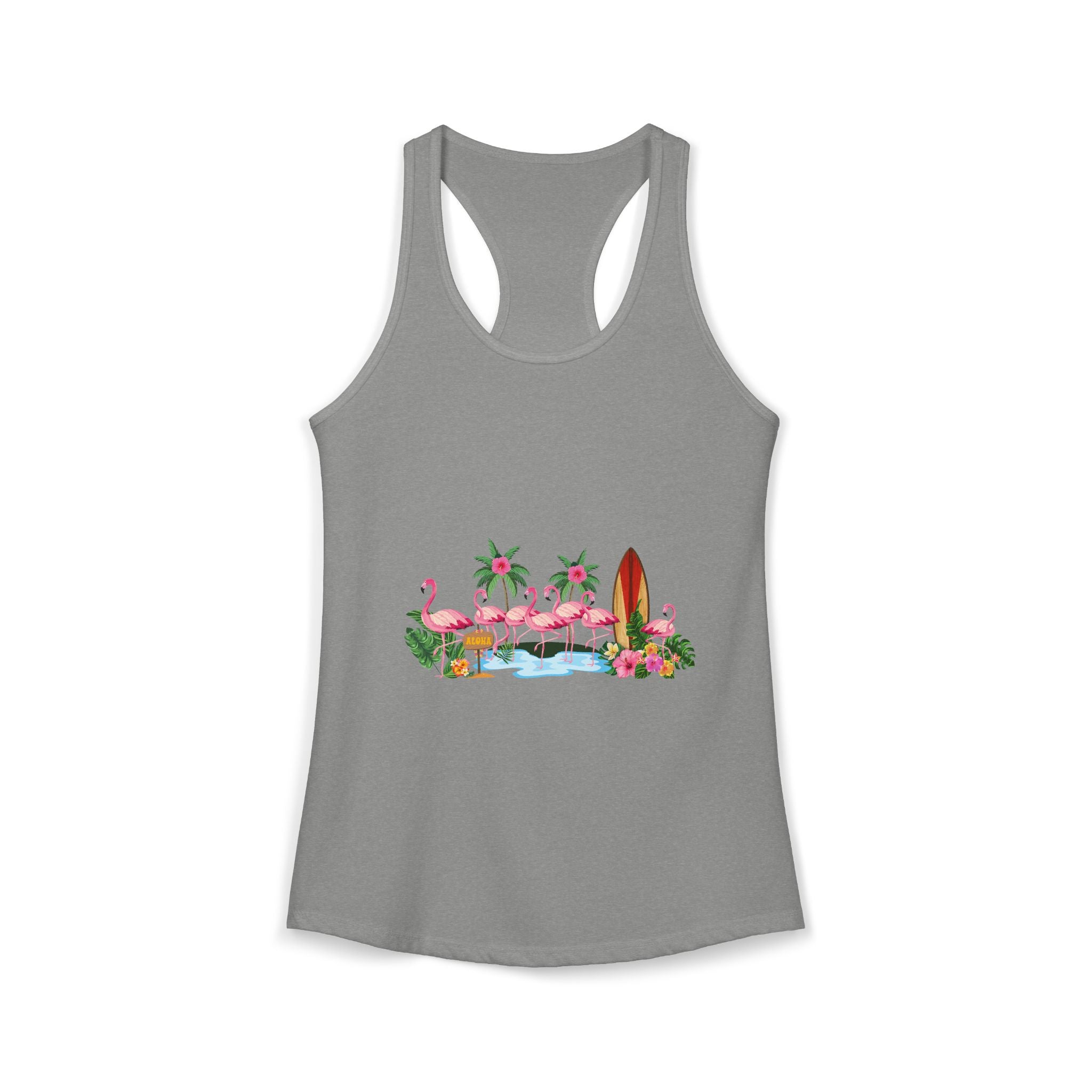 Women's Ideal Racerback Tank Flamingo Beach