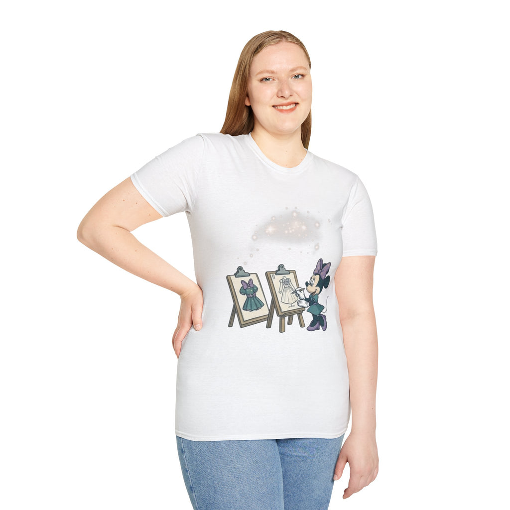 Art Studio Tee — Cute Cartoon Mouse Designing Dresses