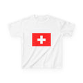 Switzerland Kids T-Shirt – Swiss Flag "SUI" Soccer Jersey Style