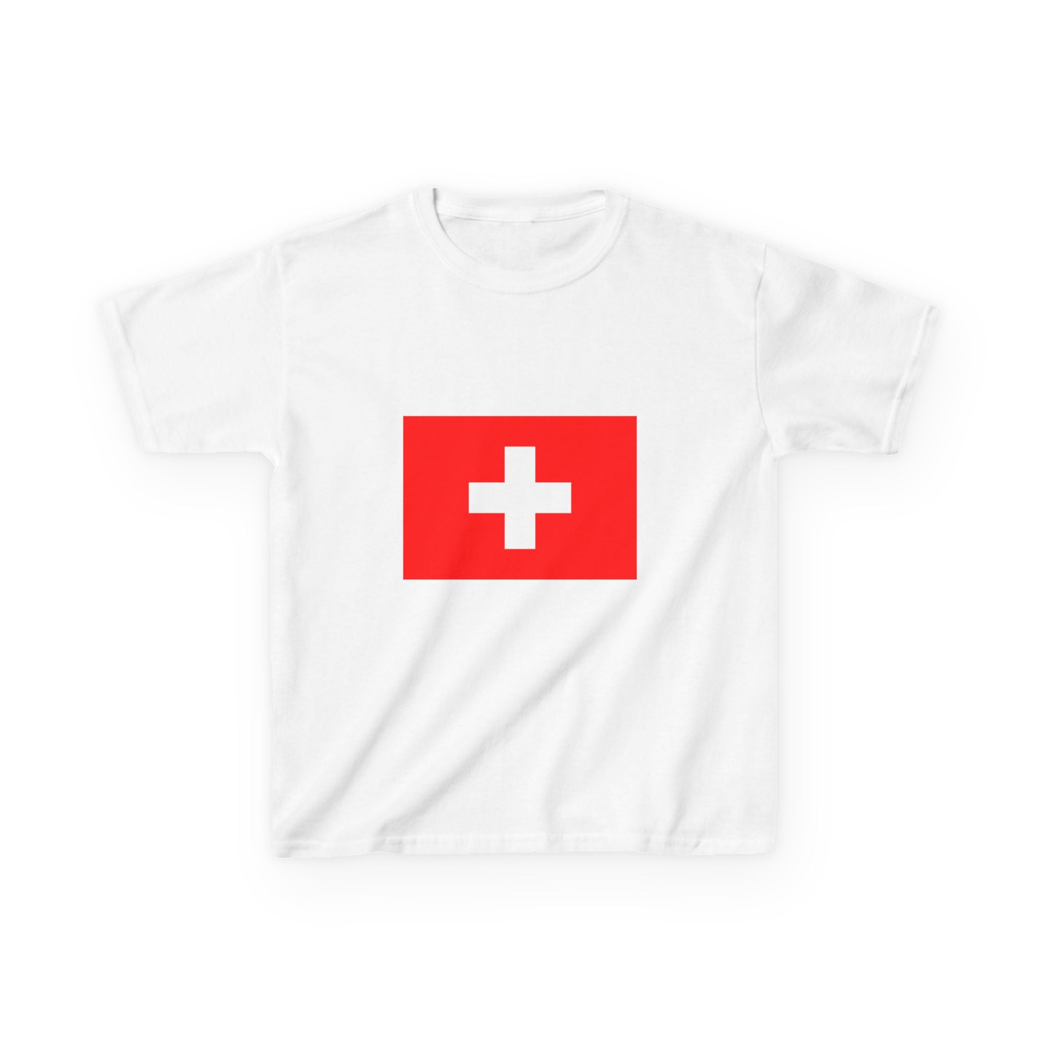 Switzerland Kids T-Shirt – Swiss Flag "SUI" Soccer Jersey Style