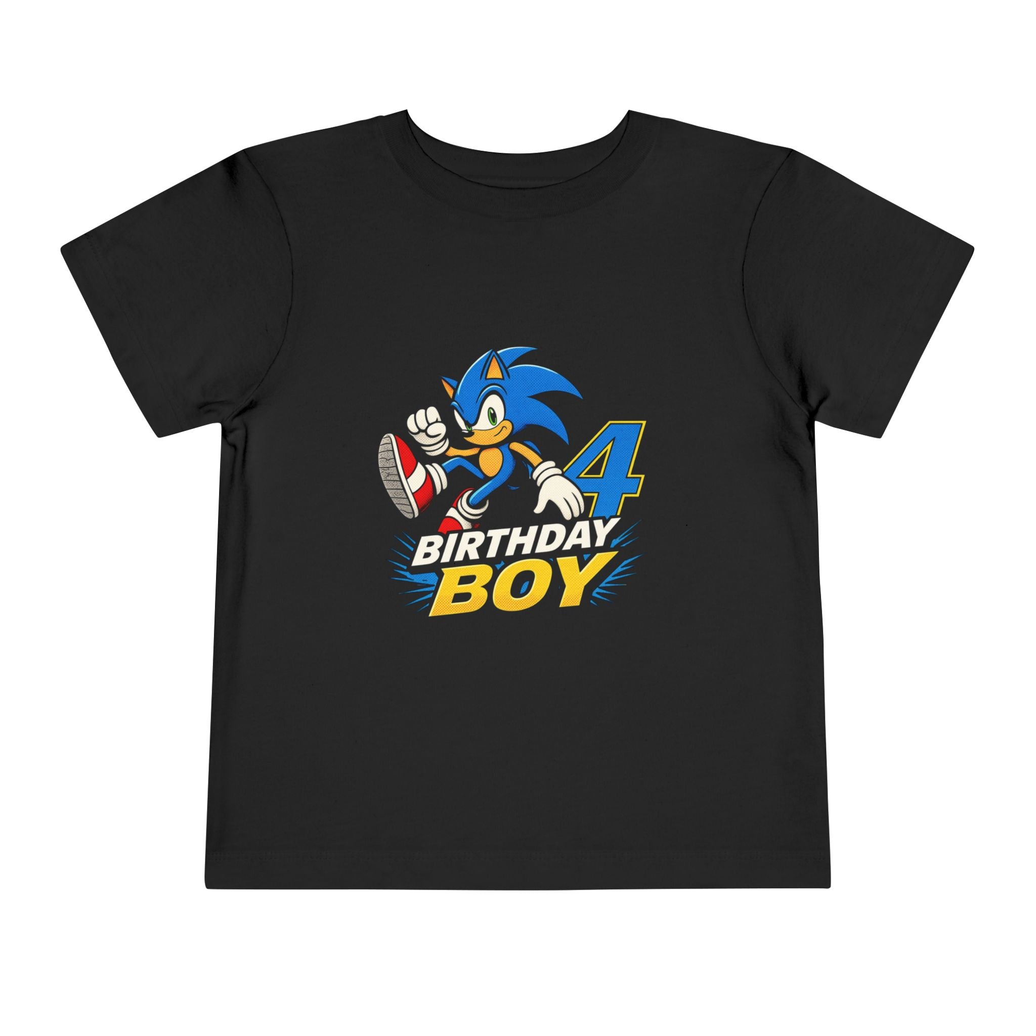Sonic 4th Birthday Boy Toddler Tee