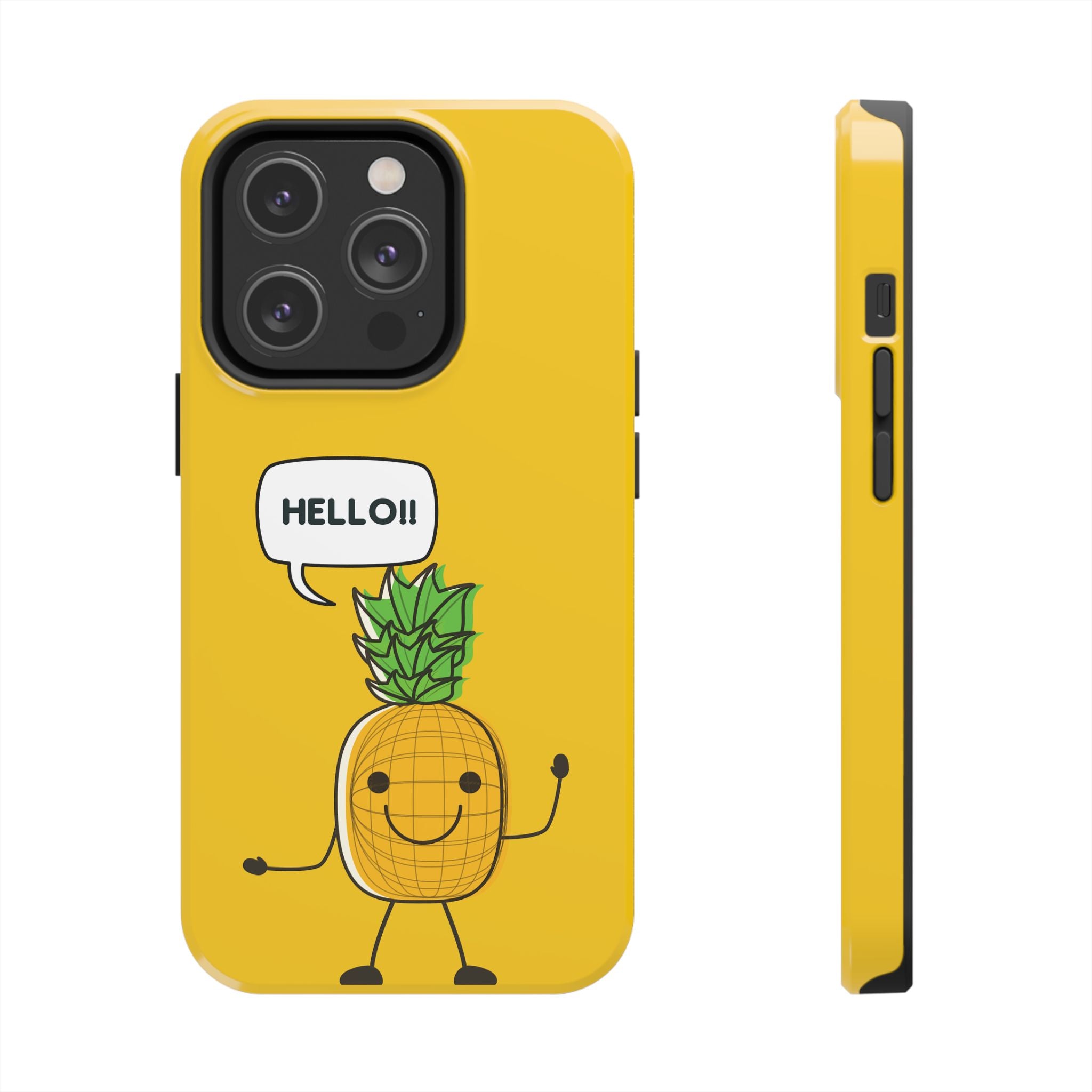 Pineapple 'HELLO!!' Tough Phone Case