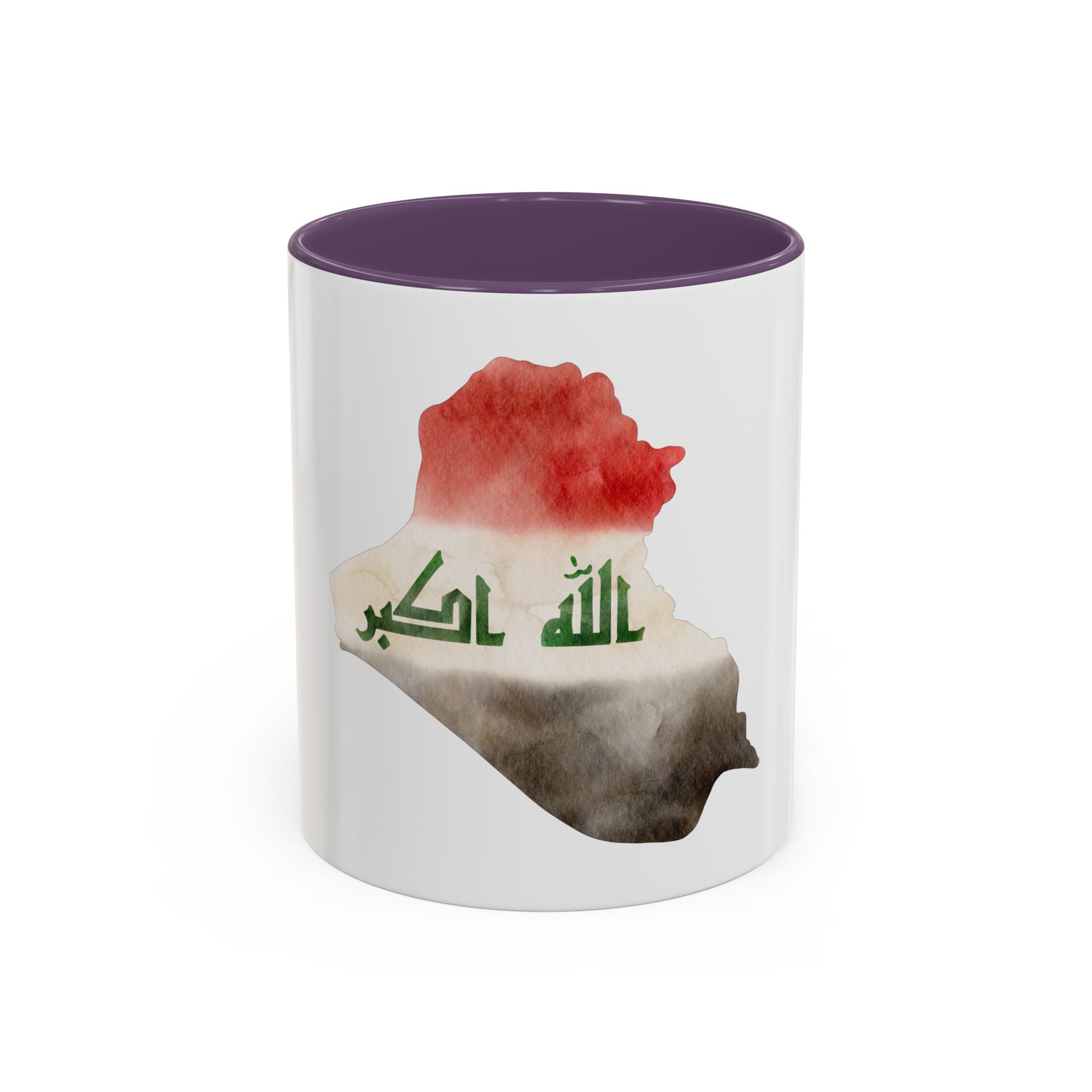 Iraq Flag Map Coffee Mug – Watercolor Baghdad Pride Accent Mug (11/15oz)