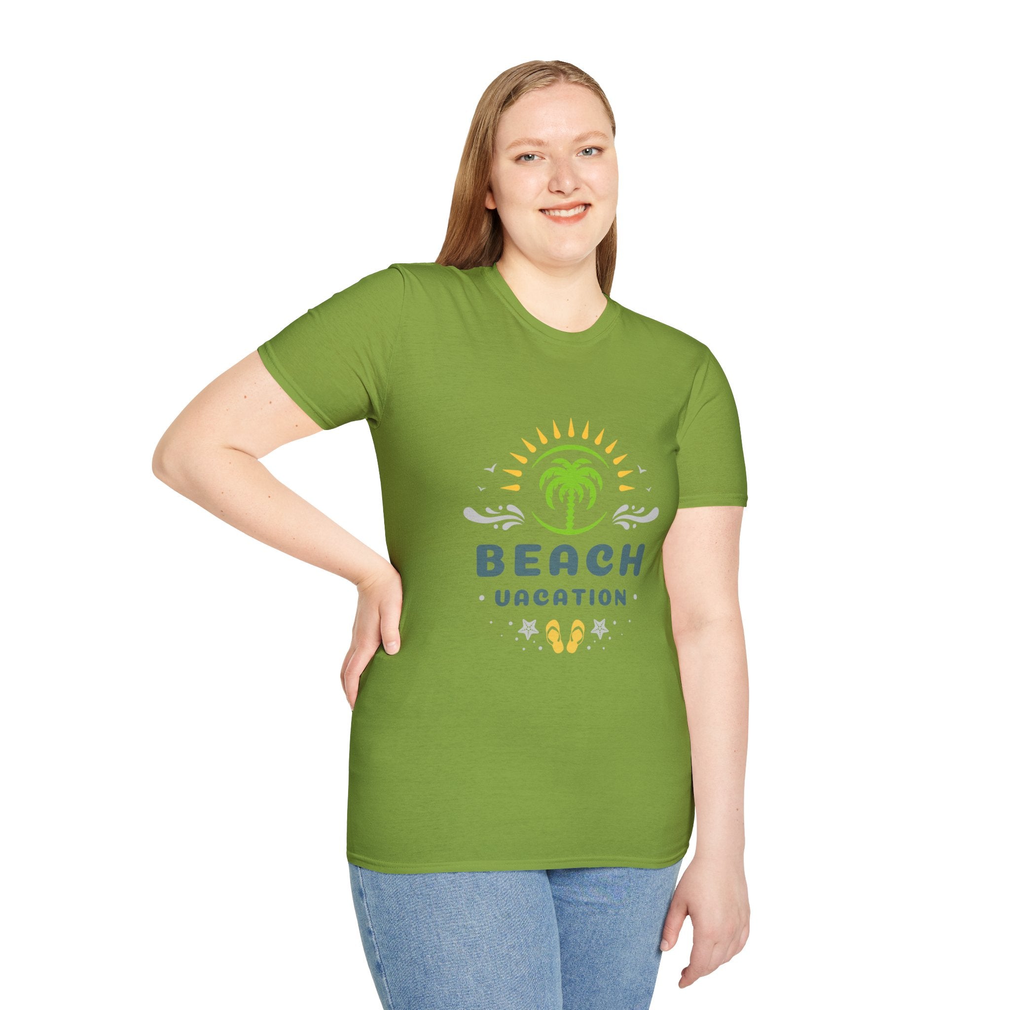 Beach Vacation T-Shirt — Palm Tree Sunset Graphic Tee