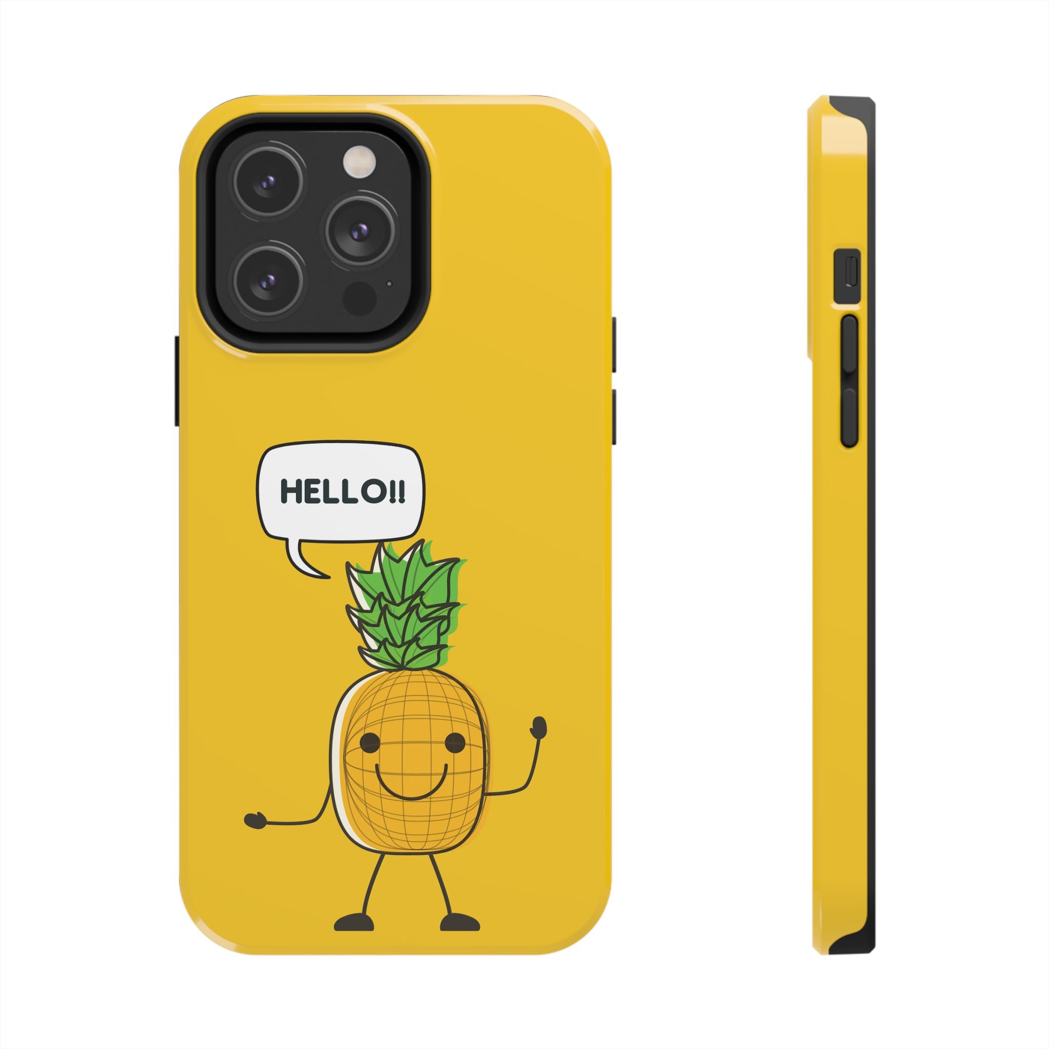 Pineapple 'HELLO!!' Tough Phone Case