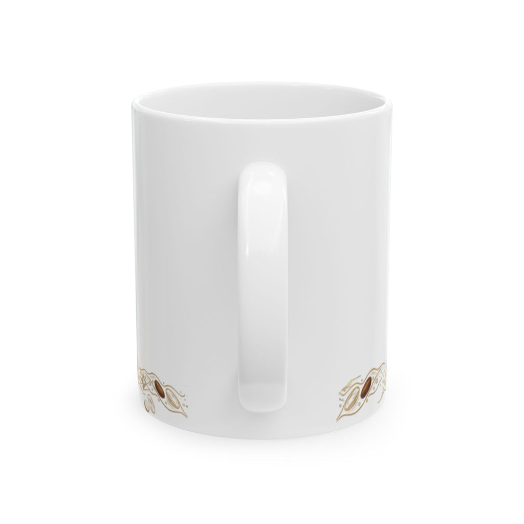 Tropical Palm Tree Coffee Mug – Vintage Beach Shells Ceramic Mug (11oz & 15oz)