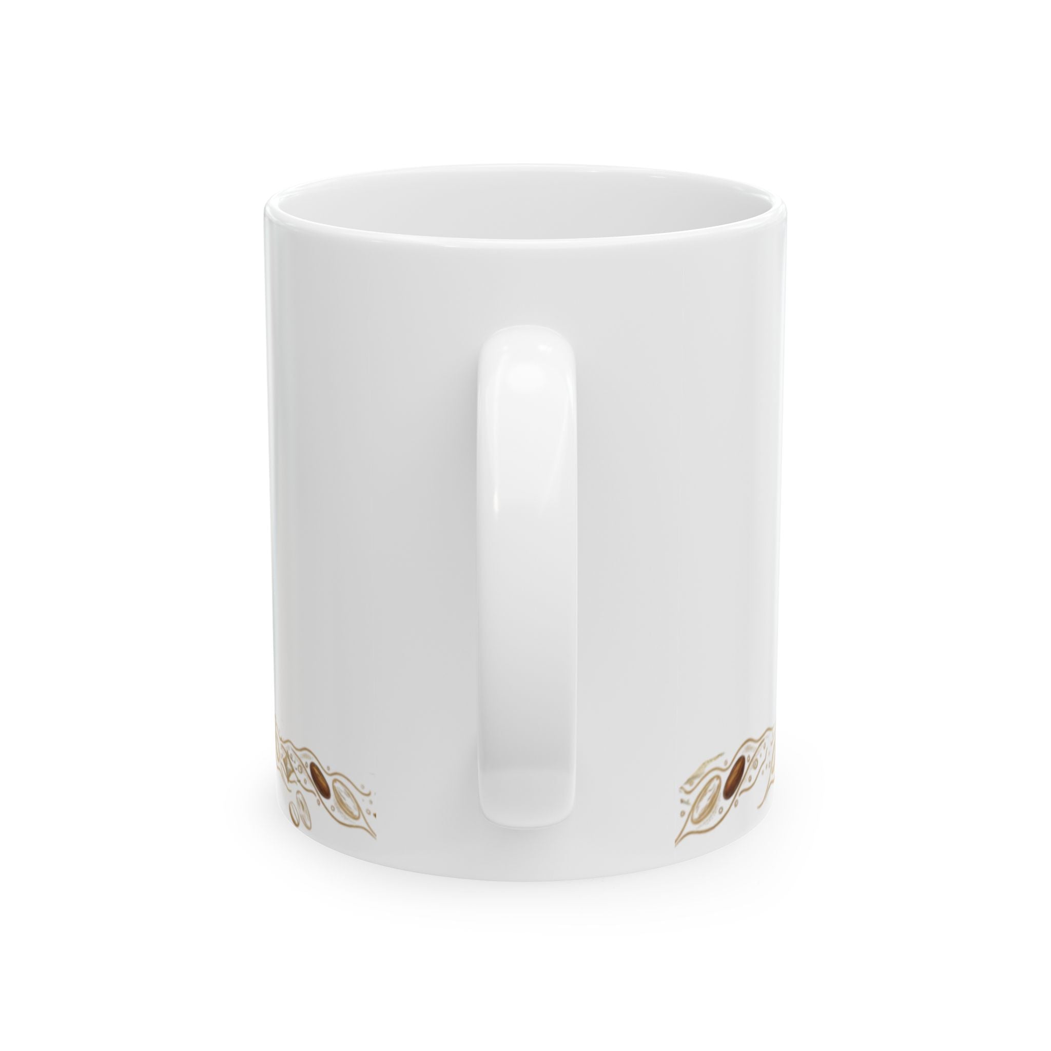 Tropical Palm Tree Coffee Mug – Vintage Beach Shells Ceramic Mug (11oz & 15oz)