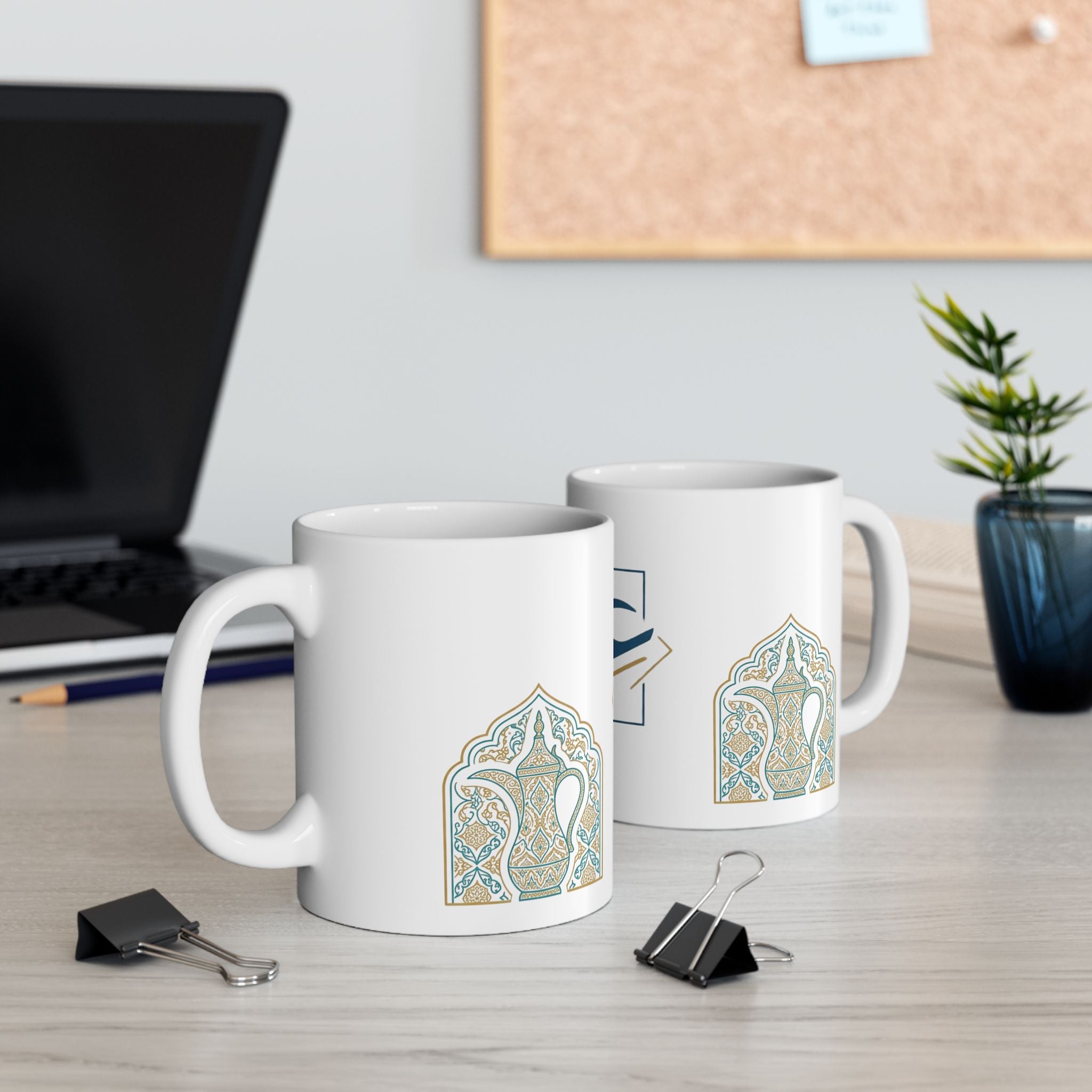 Eid Ceramic Mug — Arabic Calligraphy Eid Design (11oz & 15oz)