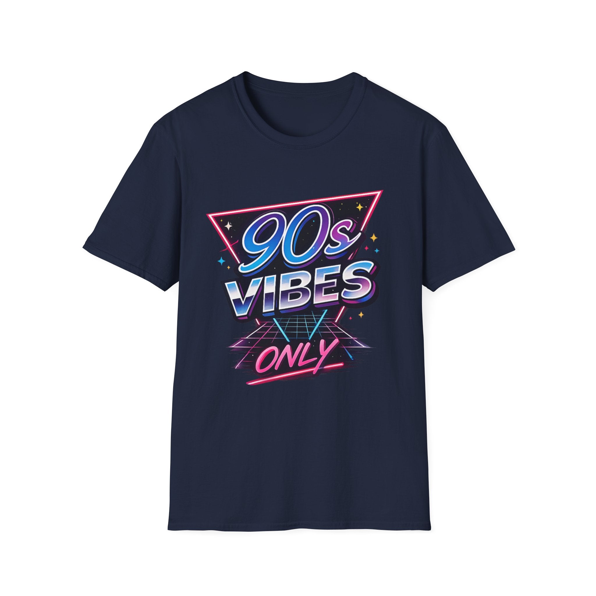 90s Vibes T-Shirt — Retro Neon Graphic Tee