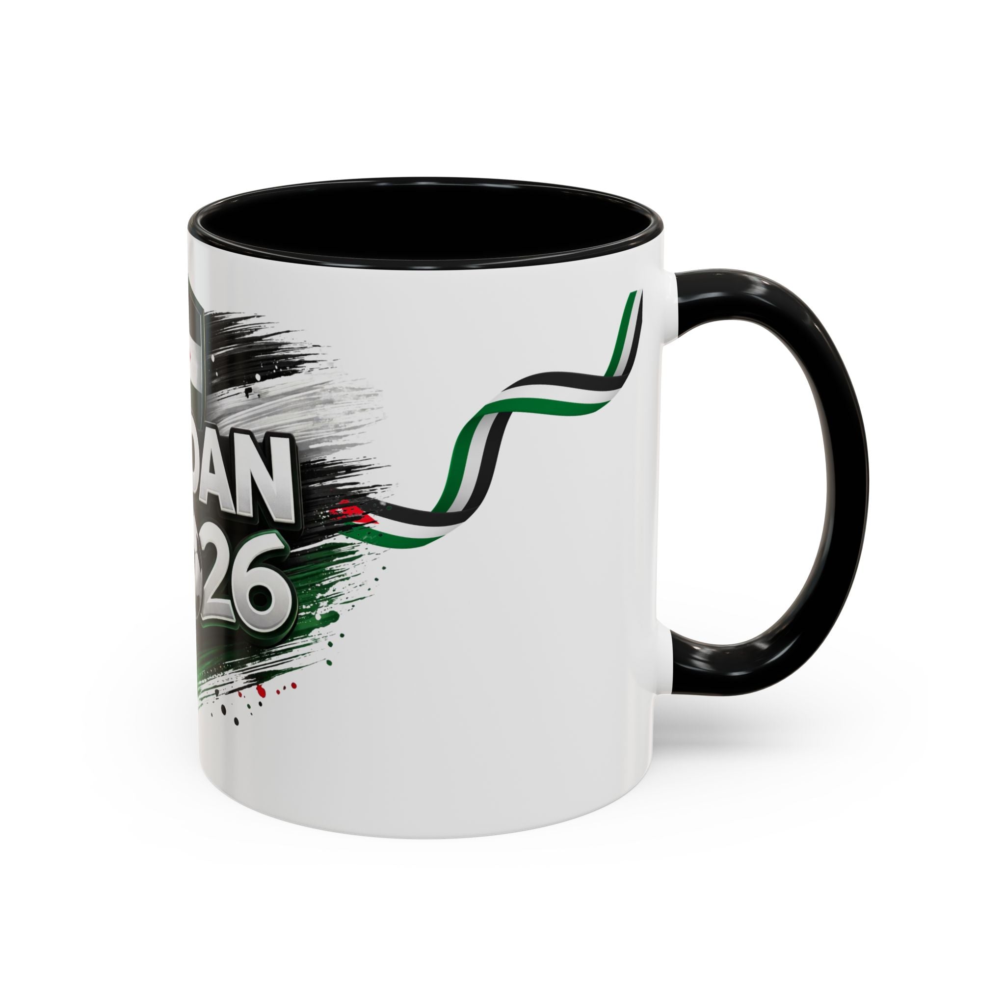 Jordan 2026 Soccer Accent Coffee Mug – Jordan Flag Football Fan Gift (11/15oz)