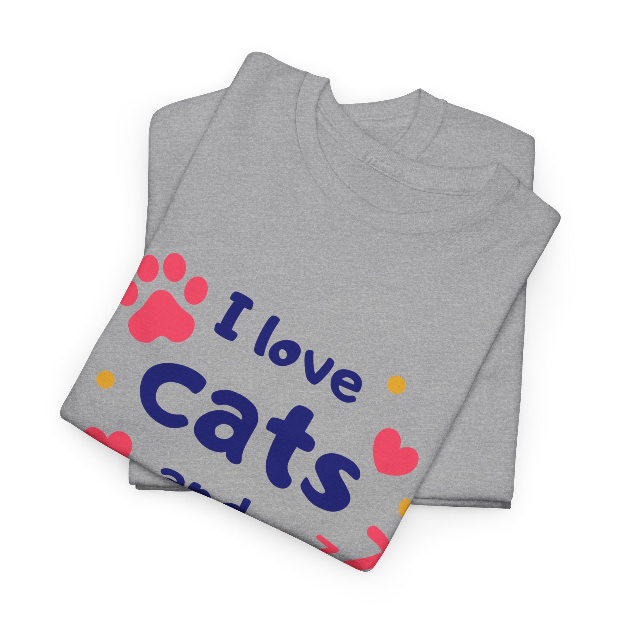 Cats and Naps T-Shirt — "I Love Cats and Naps" Cute Cat Graphic Tee