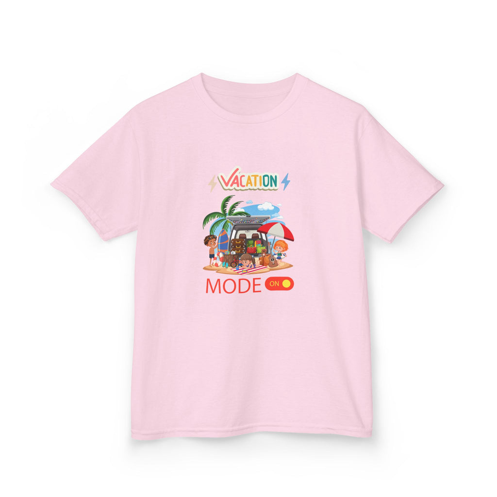 Kids Tee — "Vacation Mode" Beach Graphic Shirt