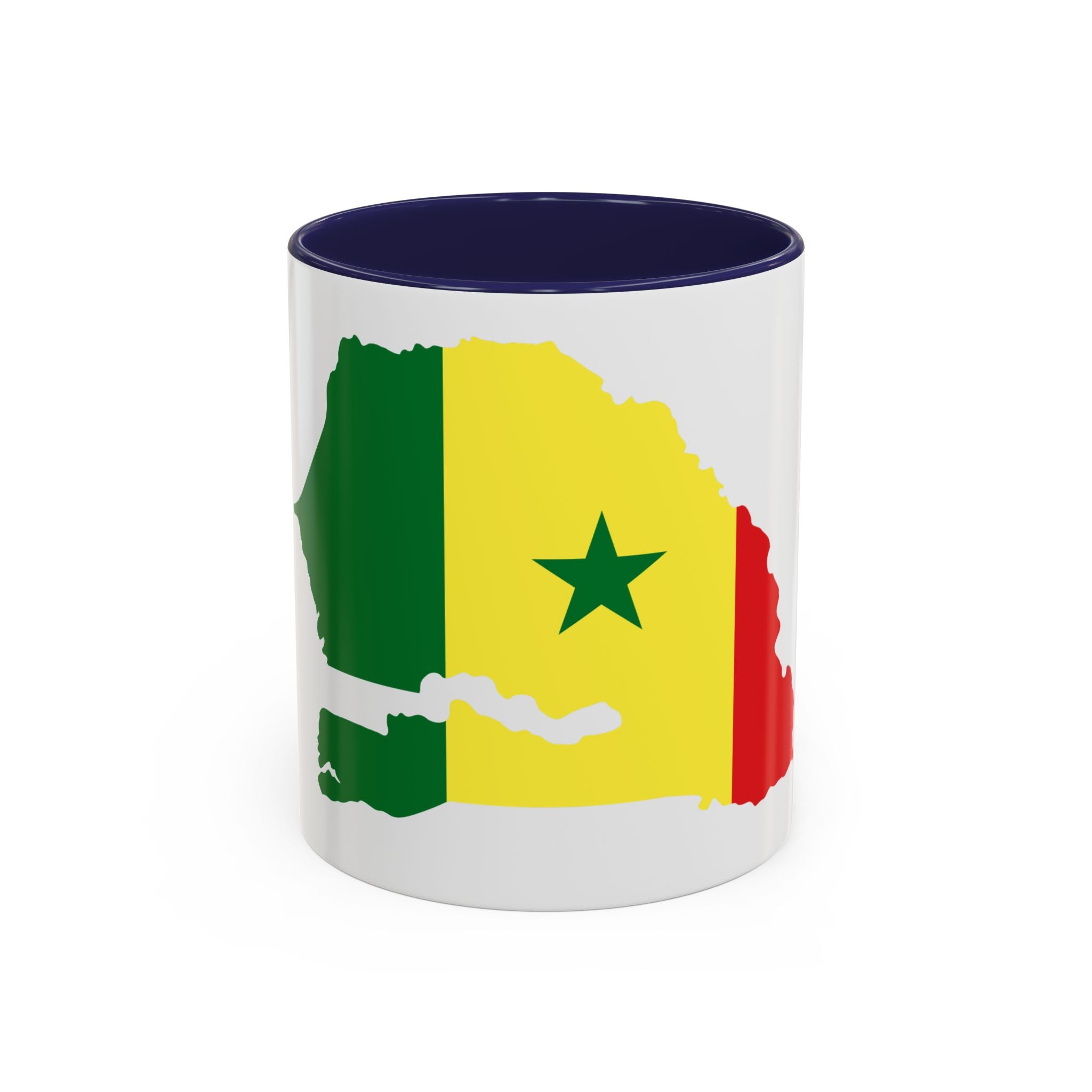 Senegal Flag Map Accent Coffee Mug – Pride Gift for Senegalese Coffee Lovers