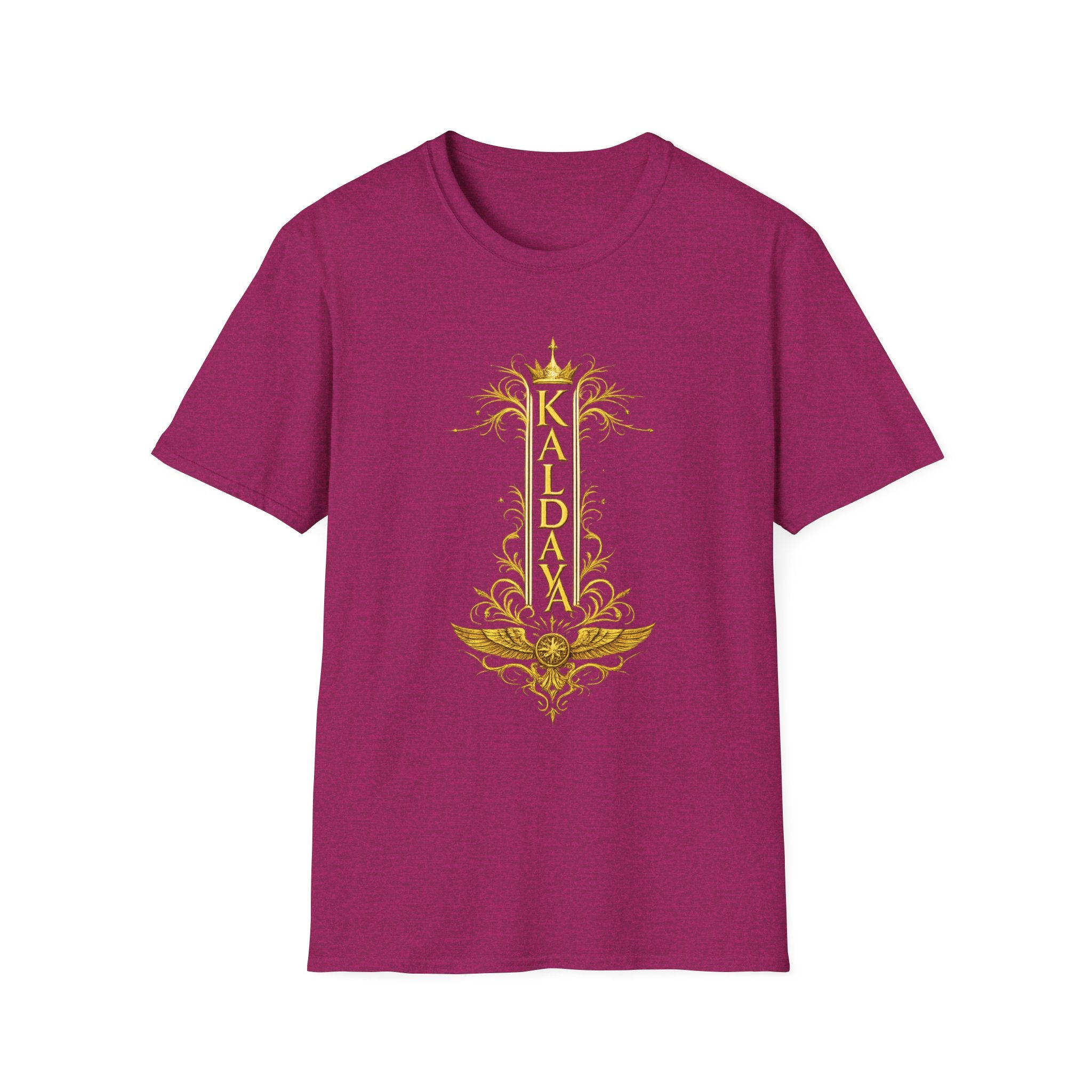 Kailani Vertical Gold Crown T-Shirt — Personalized Tropical Name Tee