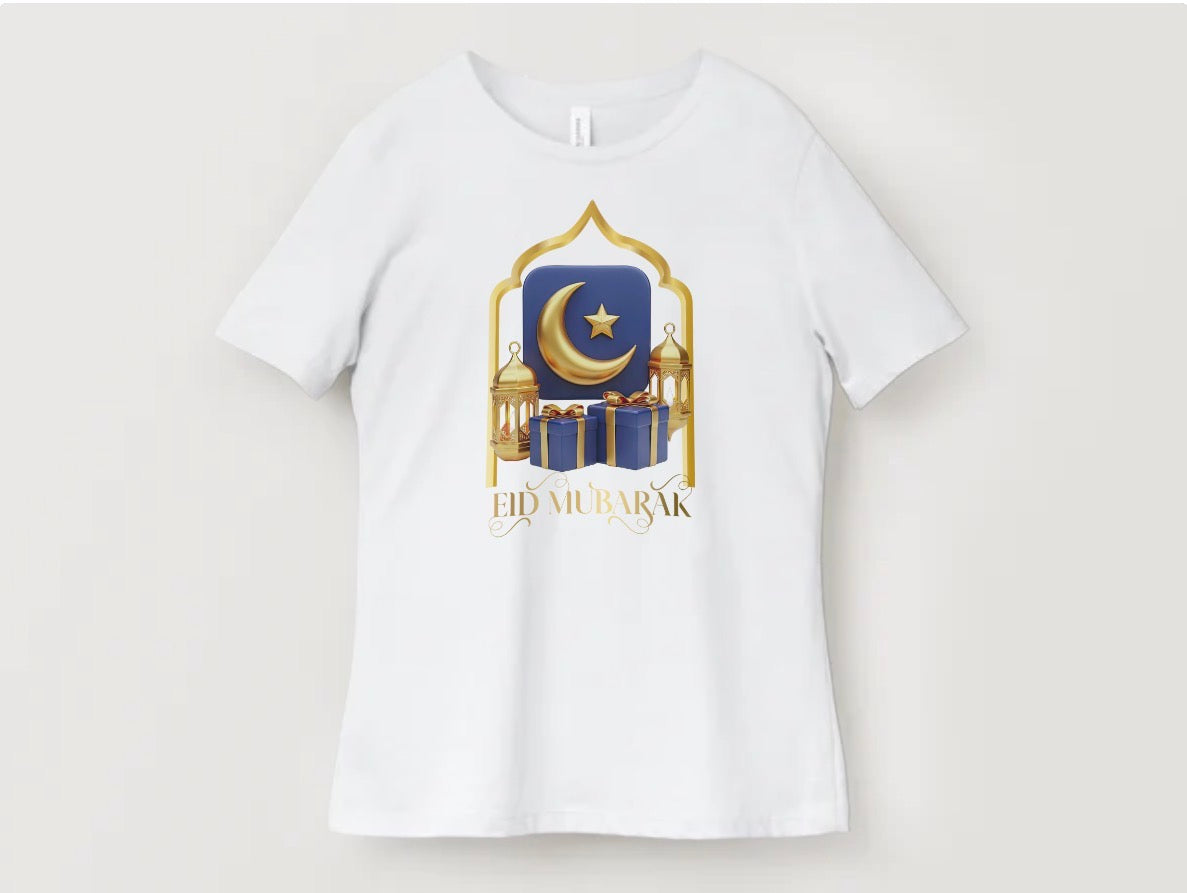 Eid Mubark gold & blue