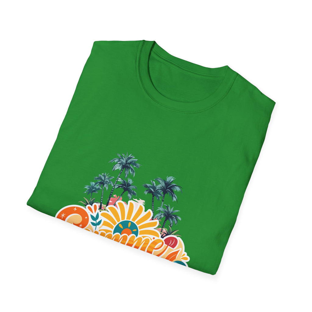 Summer Vibes T-Shirt — Retro Beach Palm Tree Graphic