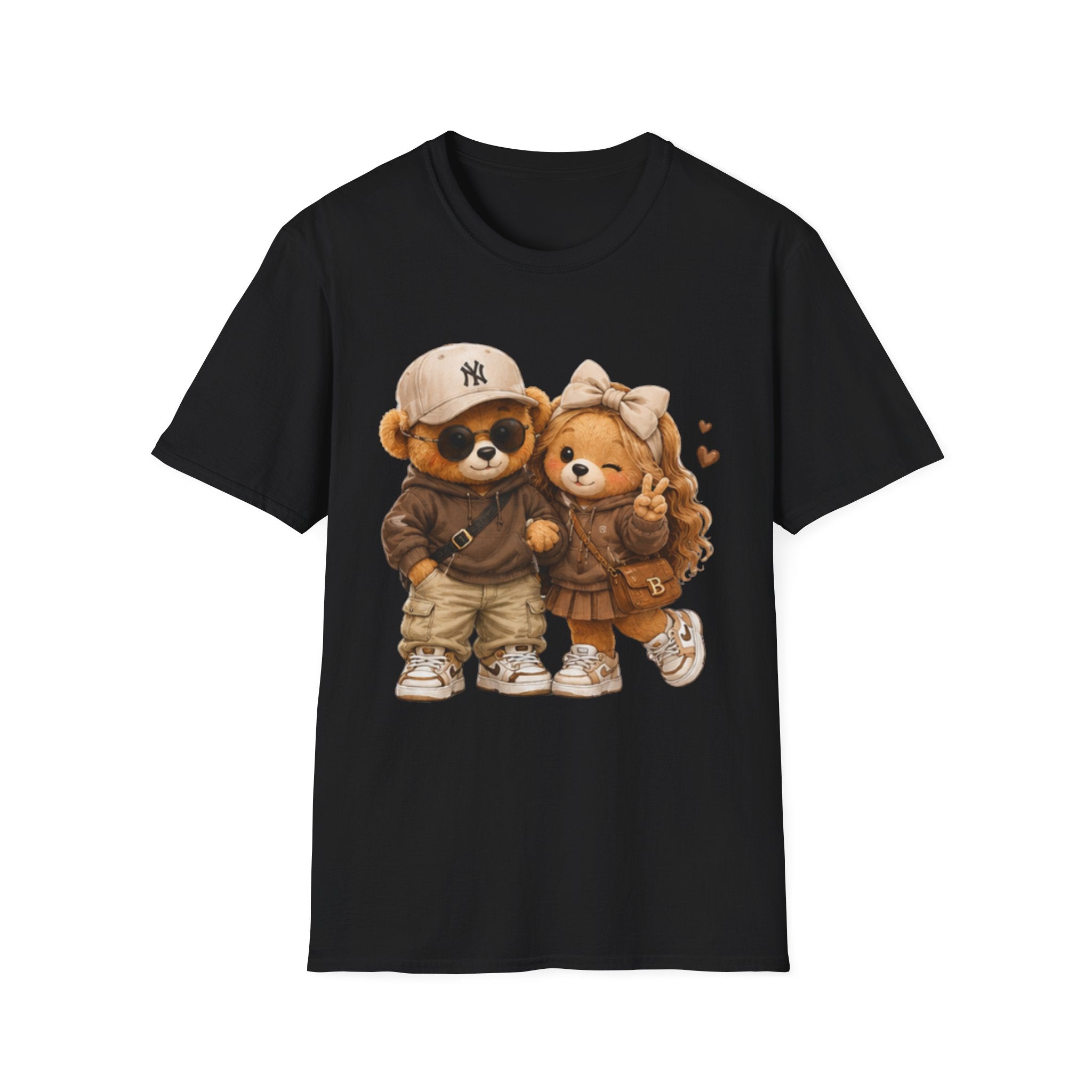 Cute Bear Couple unisex T-Shirt – Cozy Matching Teddy Bears Design