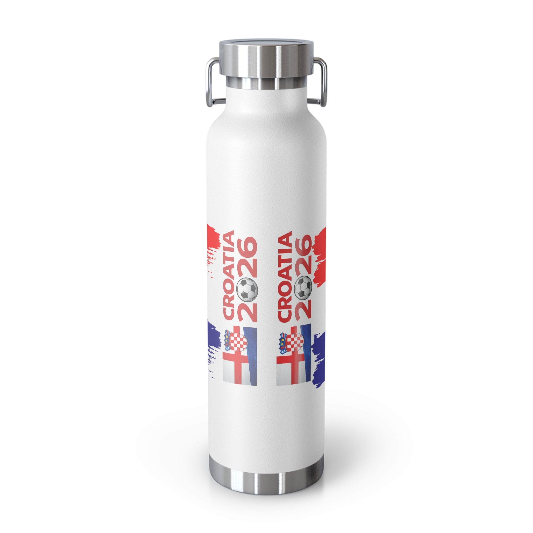 Croatia Flag 22oz Insulated Water Bottle – Copper Vacuum Travel Flask