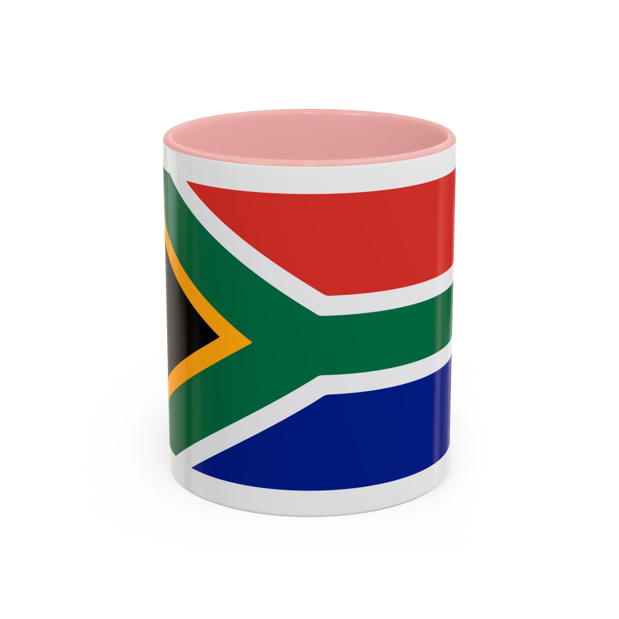 South Africa Flag Accent Coffee Mug — 11/15oz Patriotic Ceramic Cup