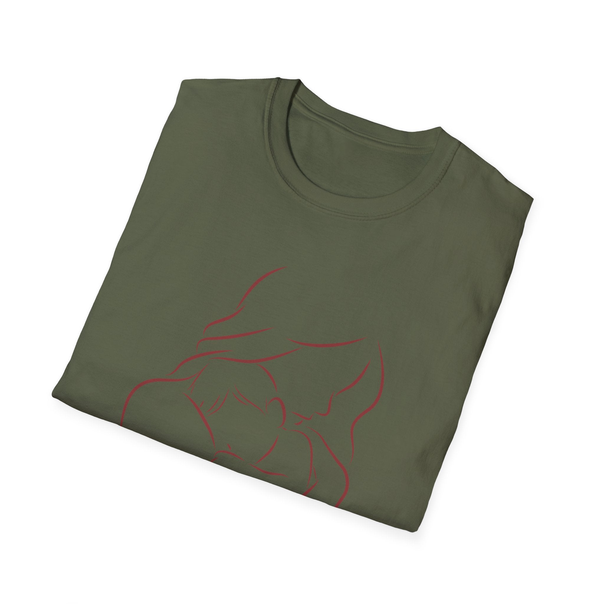 Mother's Day T-Shirt — Minimal Mom and Baby Line Art with "Happy Mother's Day"