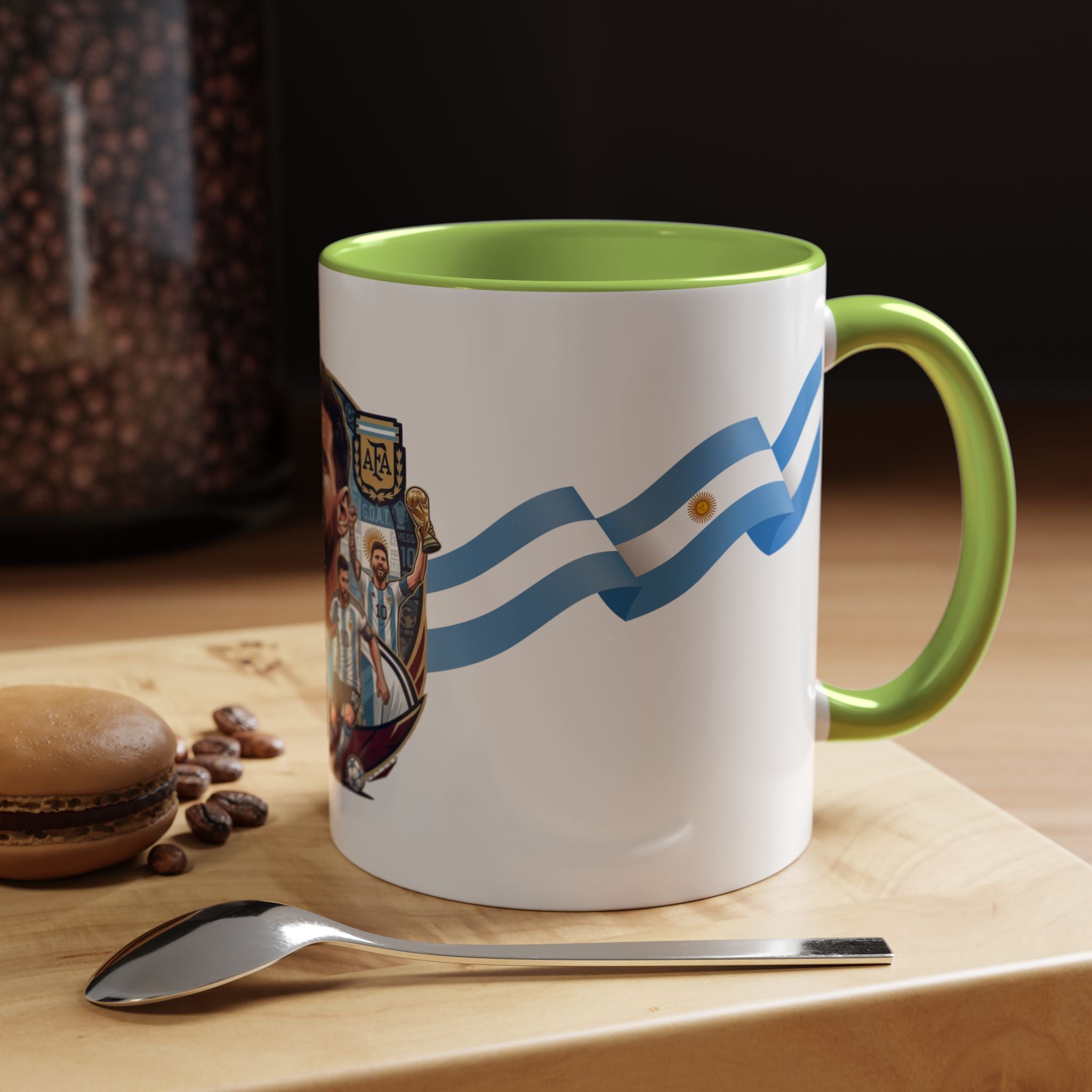 Argentina Soccer Player Coffee Mug – National Flag Accent