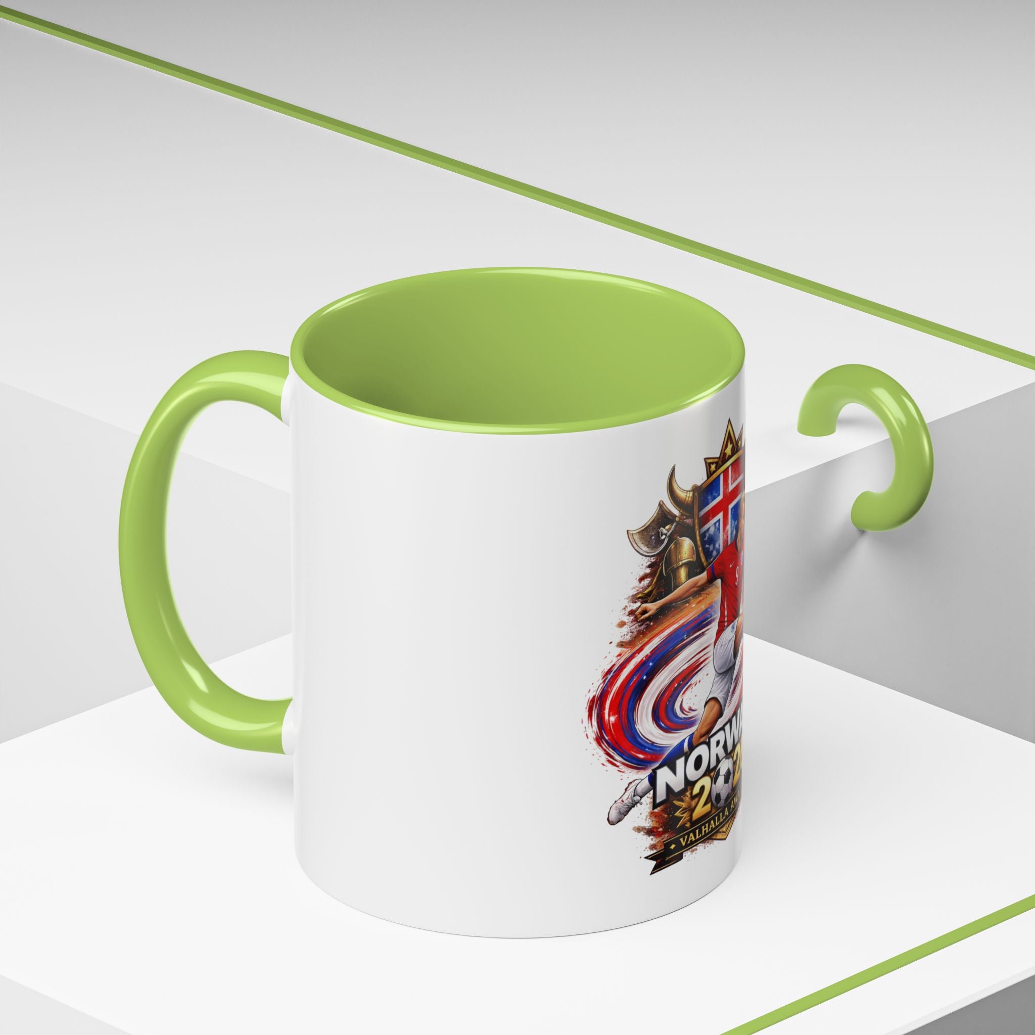 Norway 2026 Soccer Mug – Valhalla Awaits Football Fan Coffee Cup