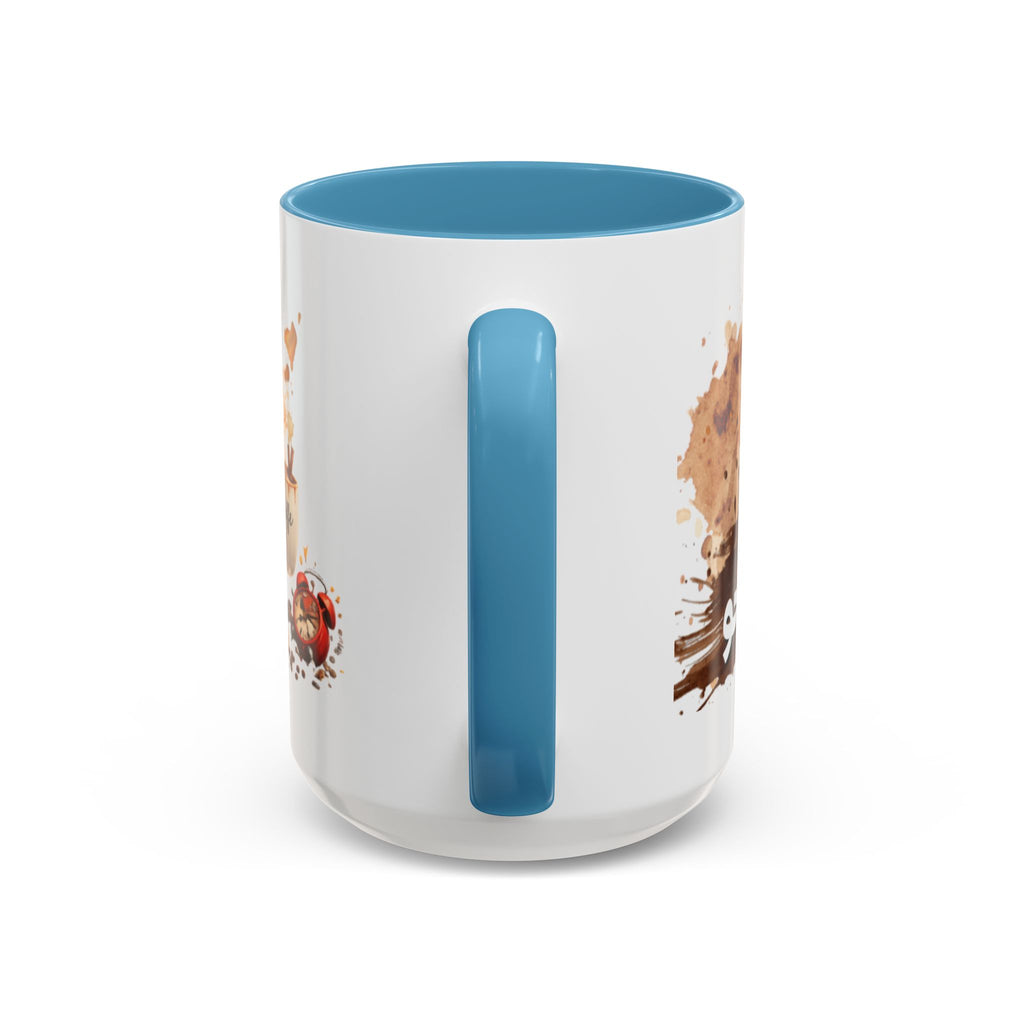 Cute Coffee Girl Accent Mug — Arabic Script Coffee Design (11/15oz)