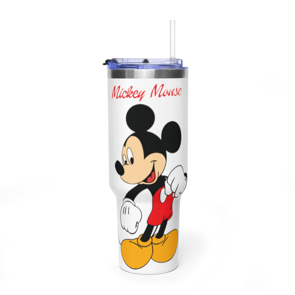 Mickey Mouse 40oz Vacuum Tumbler — Insulated Travel Mug with Straw