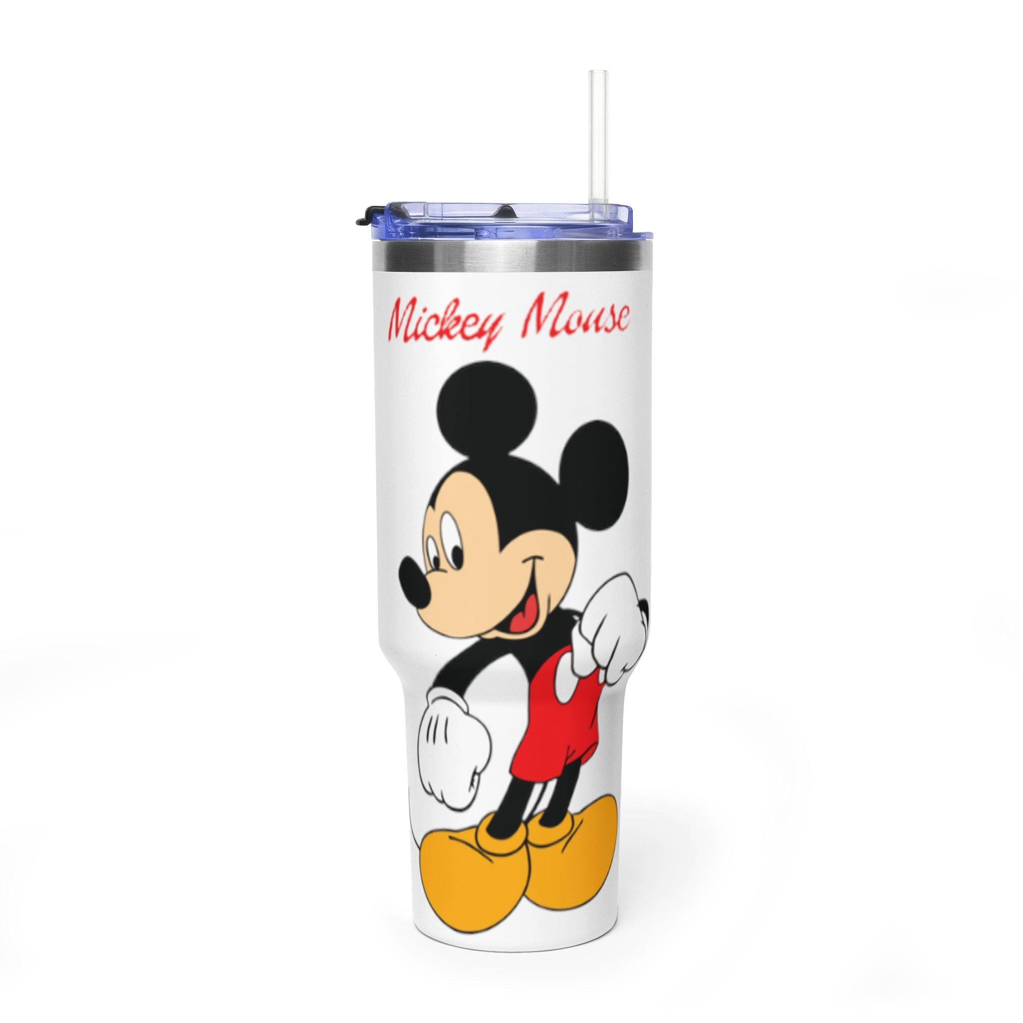Mickey Mouse 40oz Vacuum Tumbler — Insulated Travel Mug with Straw