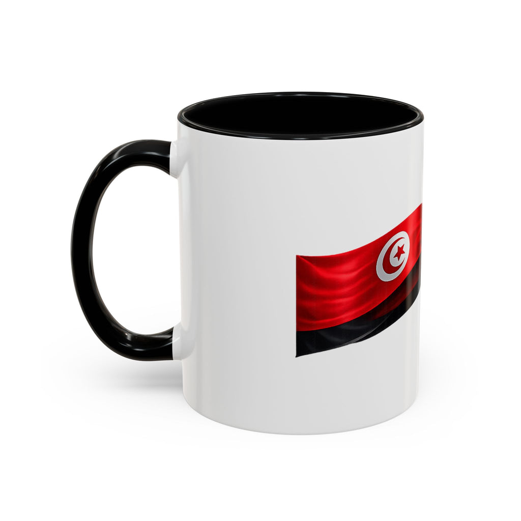 Tunisia 2026 Soccer Accent Mug — Flag & Football Fan Coffee Cup (11/15 oz)