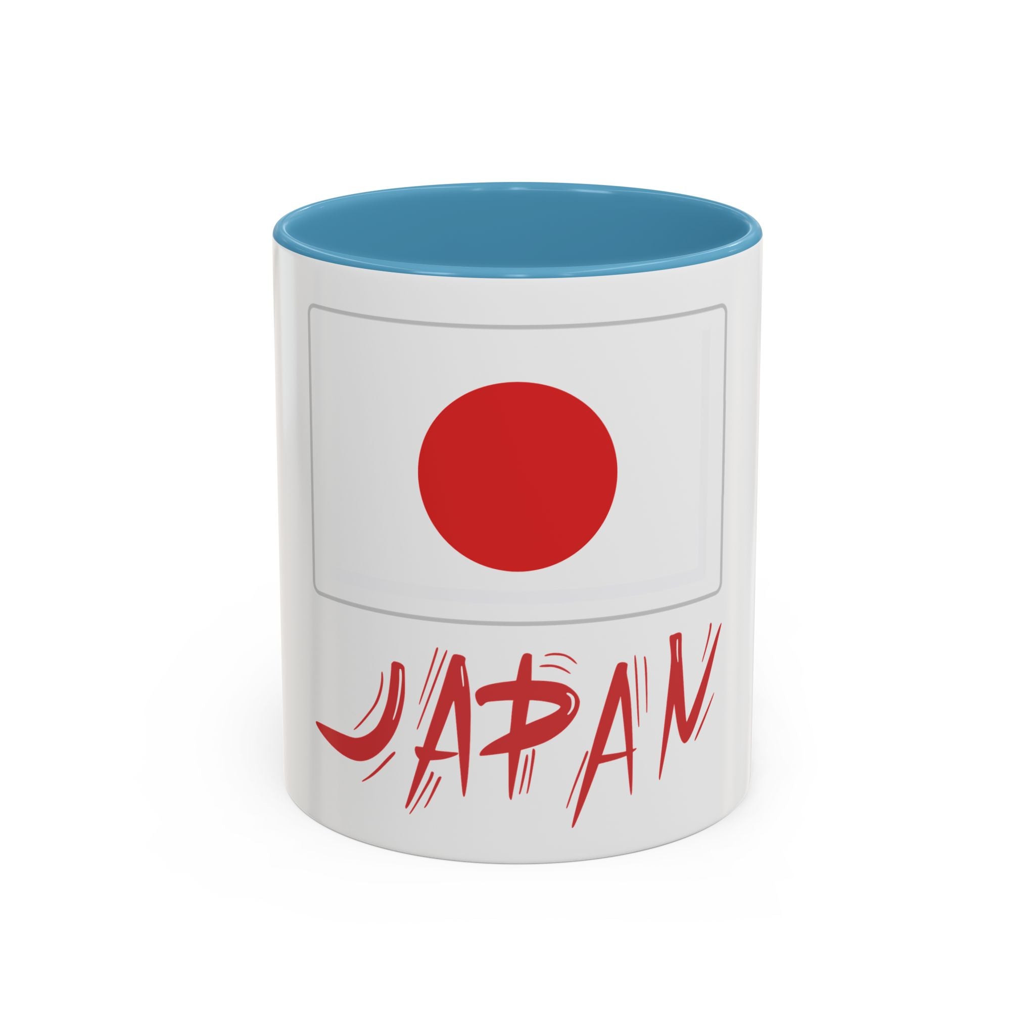 Japan Flag Accent Coffee Mug – Red Rising Sun Design (11/15oz)