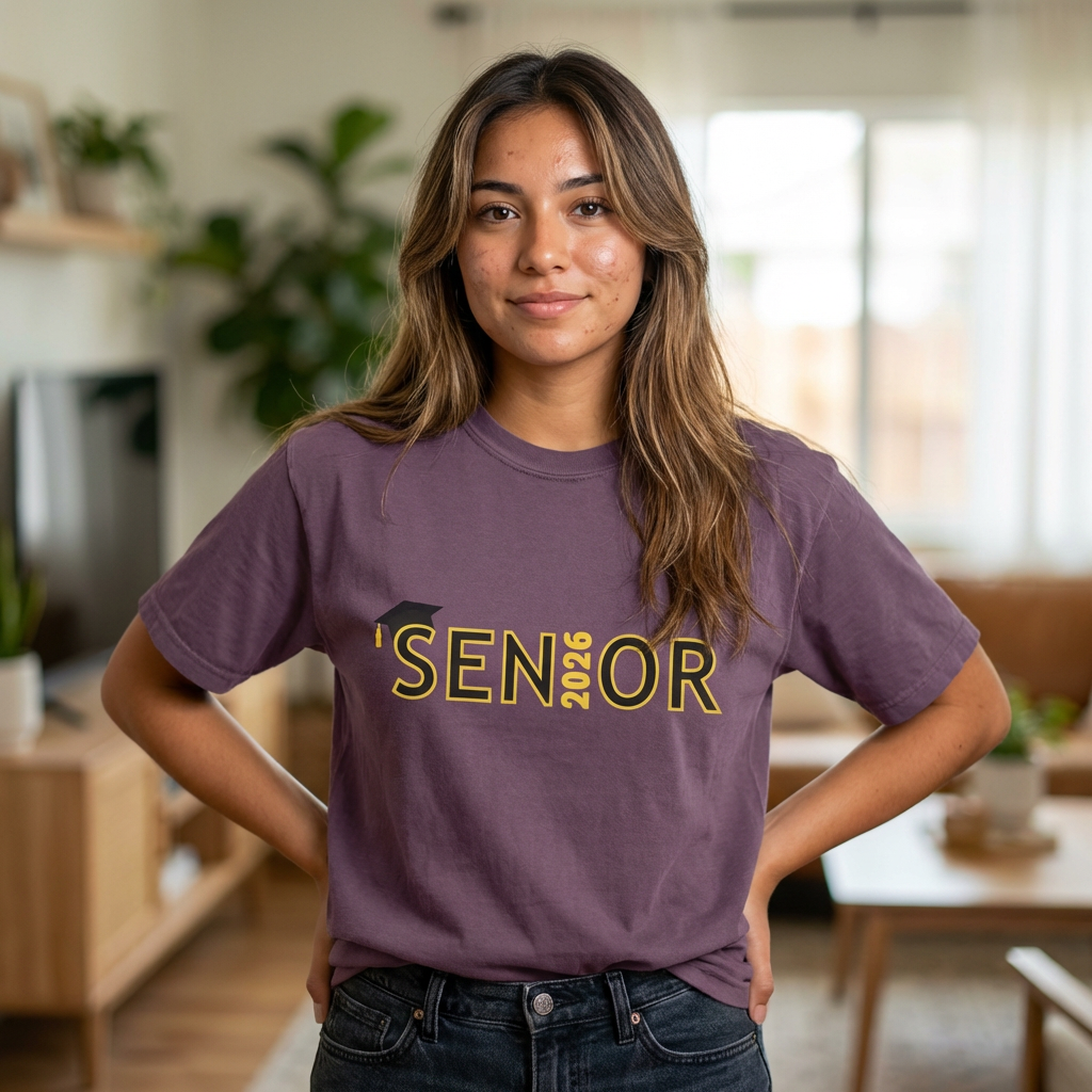 Senior 2026 Graduation T-Shirt — Class of 2026 Cap Design