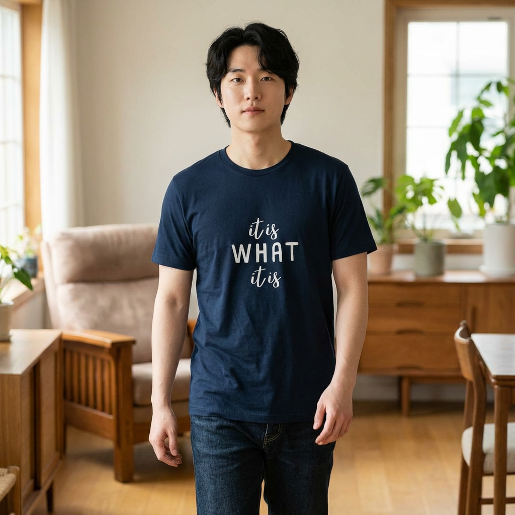 It Is What It Is Tee — Casual Graphic Cotton Crew Shirt