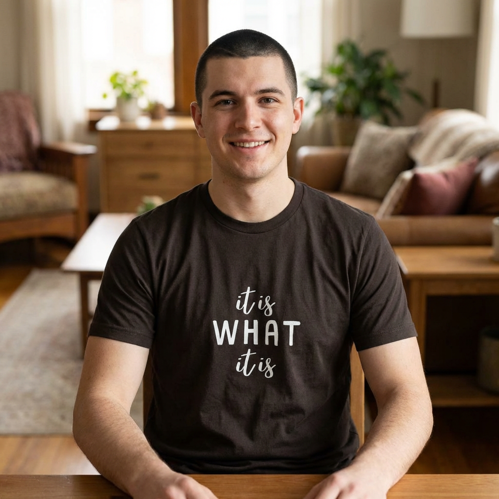 It Is What It Is Tee — Casual Graphic Cotton Crew Shirt