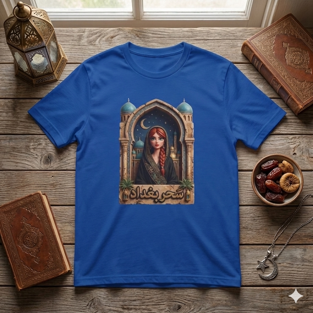 Arabic Princess Portrait T-Shirt — Middle Eastern Archway Art Tee