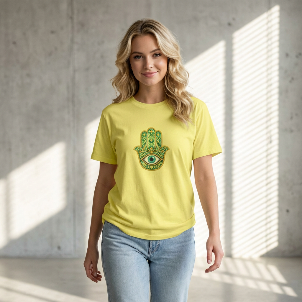 Hamsa Hand T-Shirt — Protective Evil Eye Graphic Tee