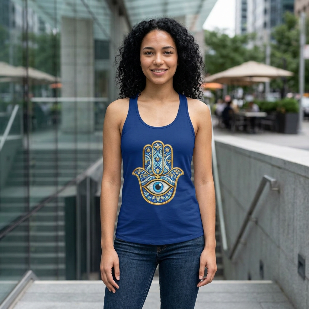 Women's Ideal Racerback Tank evil eye