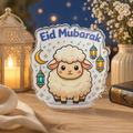 Eid Mubarak Cute Sheep Acrylic Ornament — Ramadan Celebration Decor