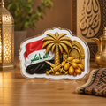 Iraq Flag Palm Tree Cut Statue