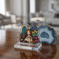 Acrylic Cutout Standee — Cute Girl with Lanterns & Arabic Greeting (Ramadan/Eid Decor)