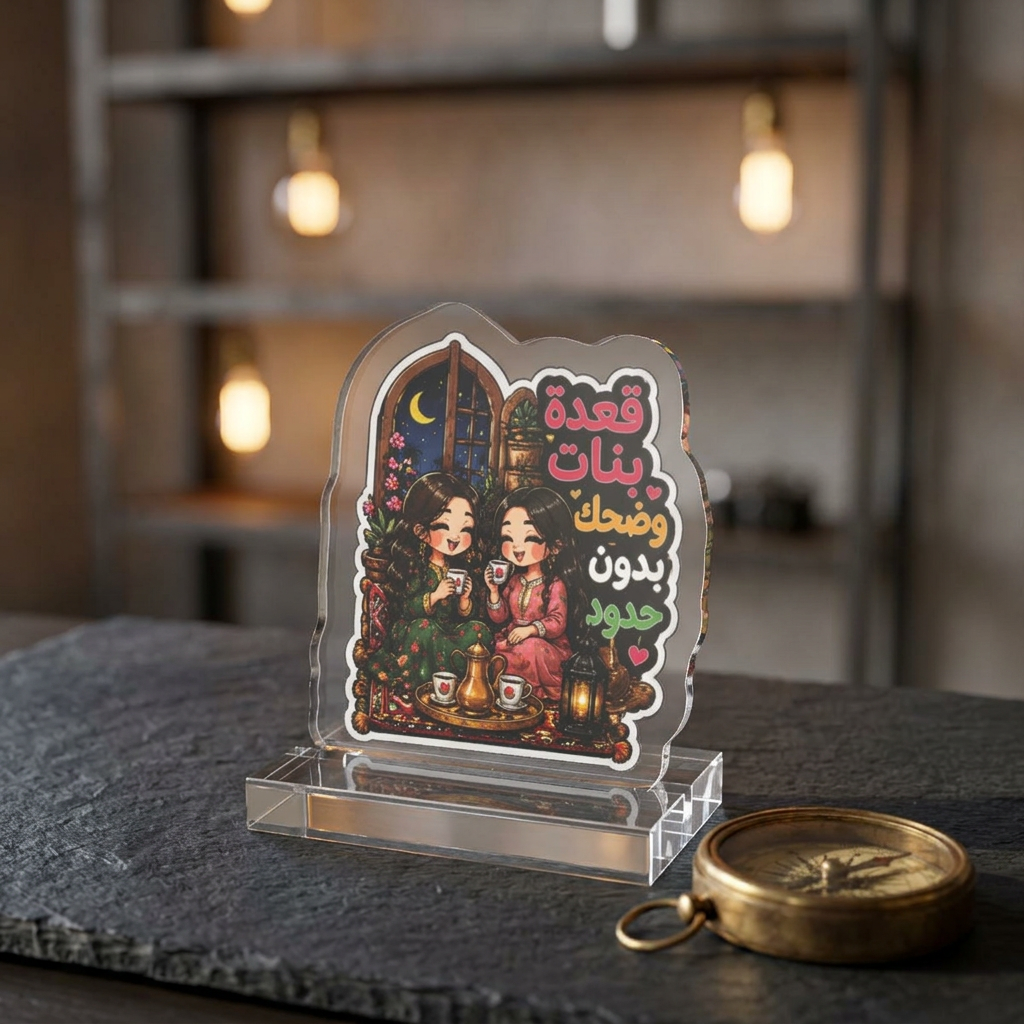 Custom Acrylic Standee — Cute Chibi Couple Character Display