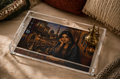 Iraqi Nights Acrylic Serving Tray — Exotic Middle Eastern Portrait Decor