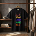 Arabic Rainbow Text T-Shirt – "كل يوم ممكن يكون بداية" Inspirational Tee