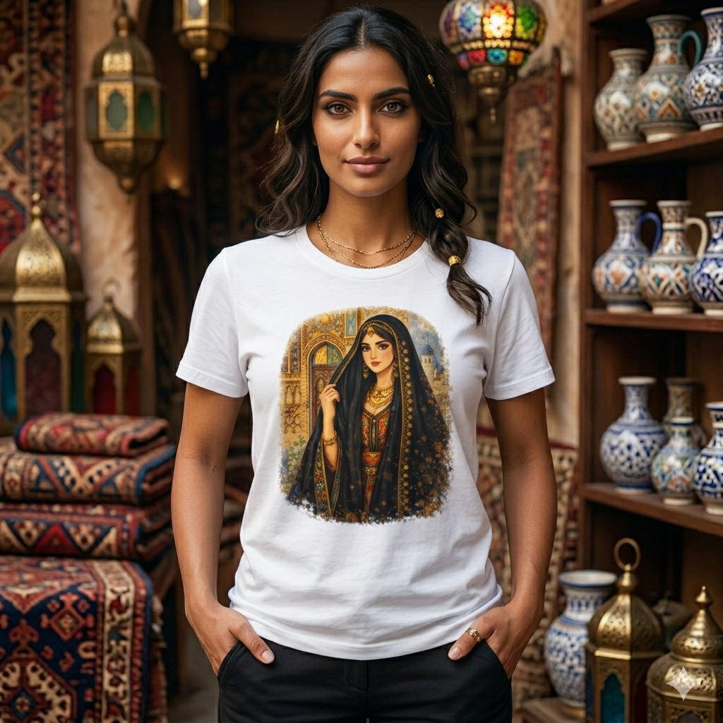 Persian Princess Portrait T-Shirt