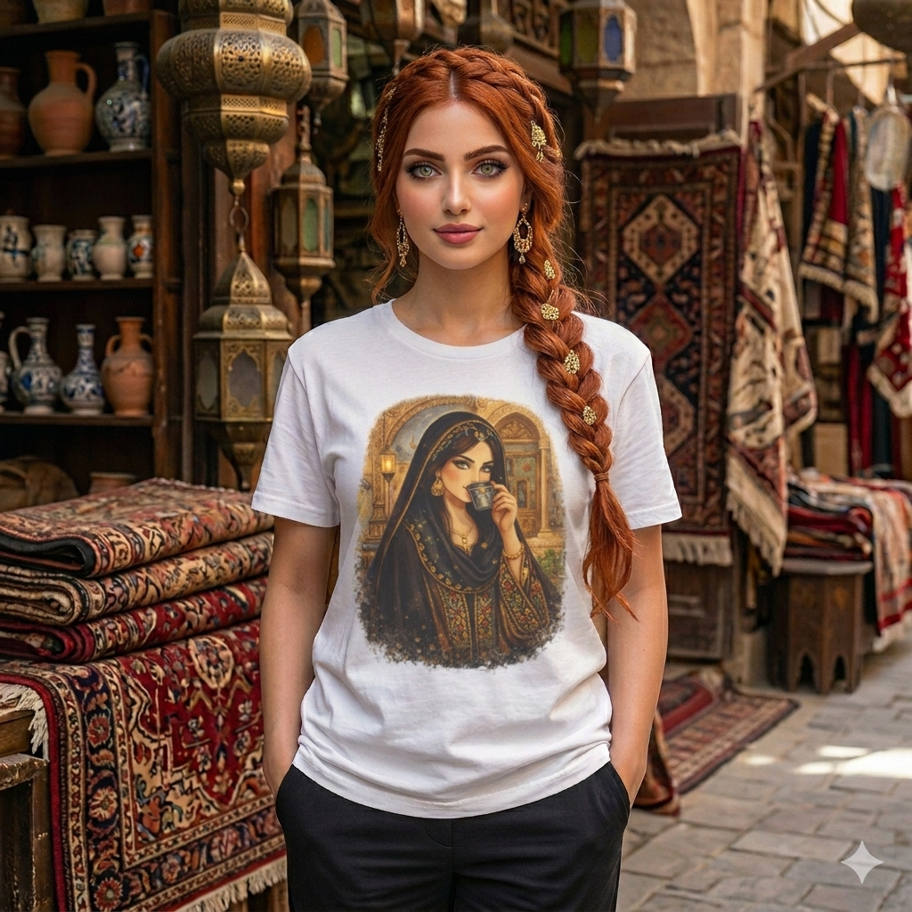 Arabian Tea Time Graphic T-Shirt