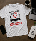 WiFi Home Shirt - "Home Is Where The WiFi Connects Automatically" Tee unisex t shirt
