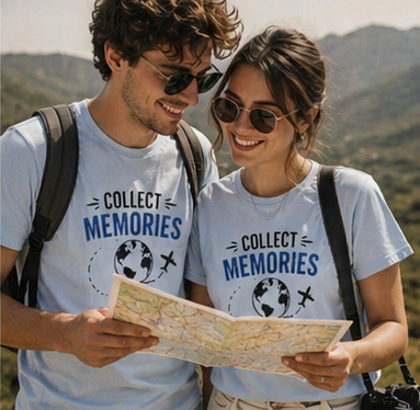 Collect Memories Not Things Unisex T-Shirt – Travel Graphic Tee